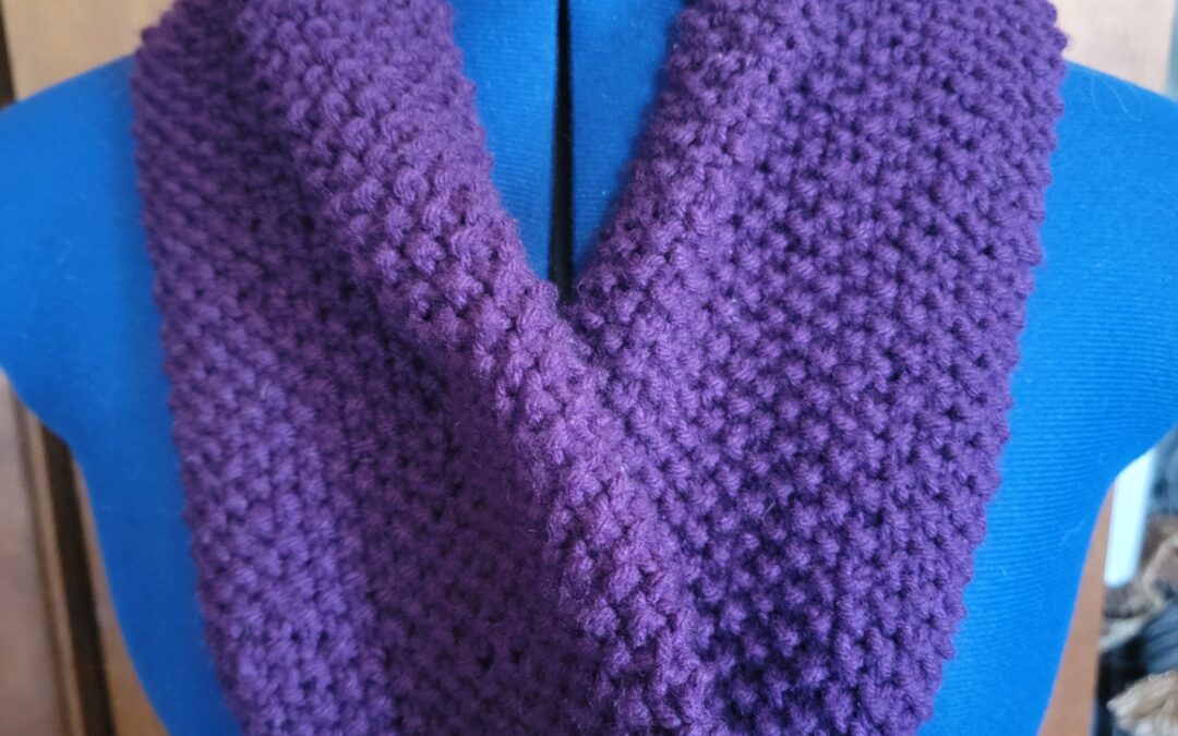 Seed Stitch Knit Cowl